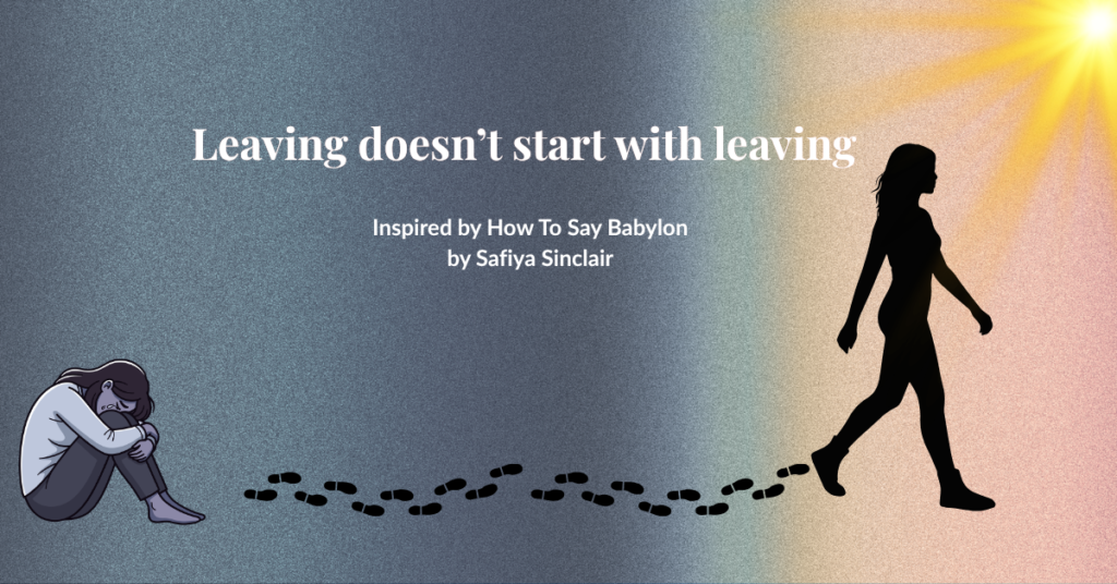 woman walking away symbolizing leaving a toxic relationship